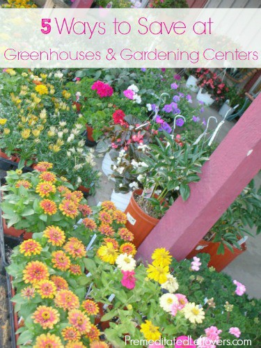 5 Ways to save at green houses and garden centers