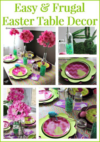 Easy and Frugal Easter Table Decor Ideas - Last Minute Easter Decor Ideas