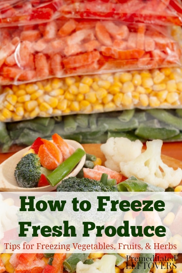 Tips for Freezing Fruits and Vegetables