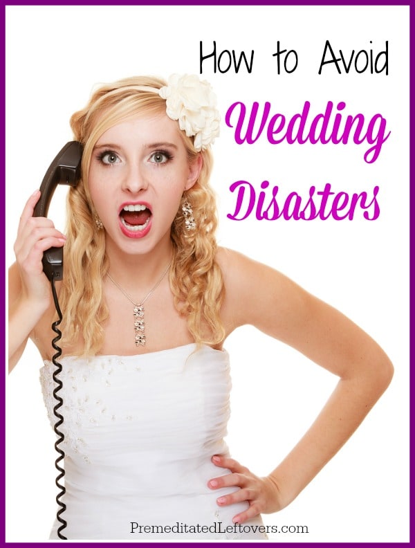 How to avoid wedding disasters