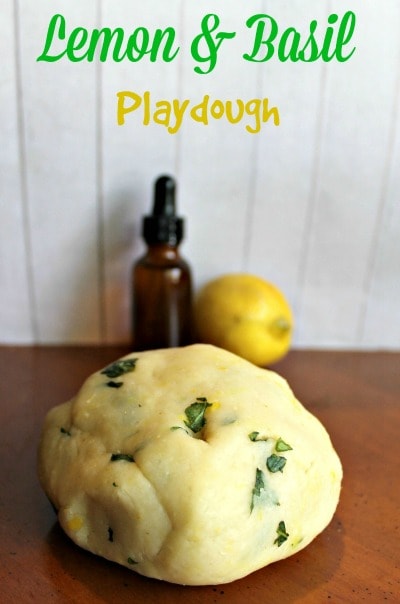 Homemade Lemon & Basil Play-Dough Recipe