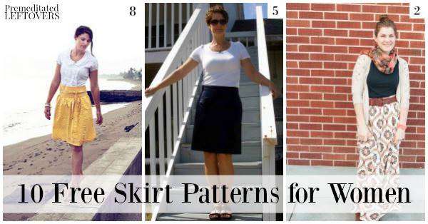 These 10 Free Skirt Patterns for Women will save you money on skirts while adding unique, custom designs to your wardrobe.