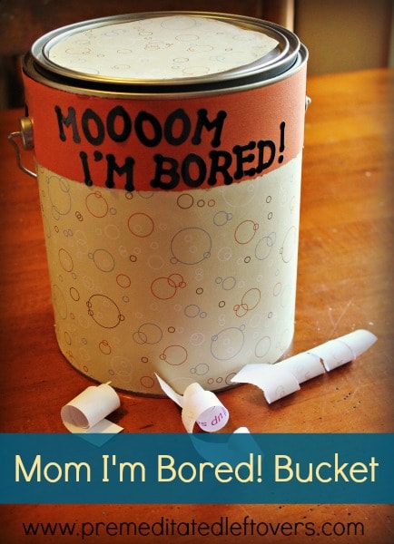 DIY Boredom Jar - Summer Vacation Boredom set in? Create an "I'm Bored Jar"! DIY boredom Jar with a list of boredom busting ideas to keep your kids busy.
