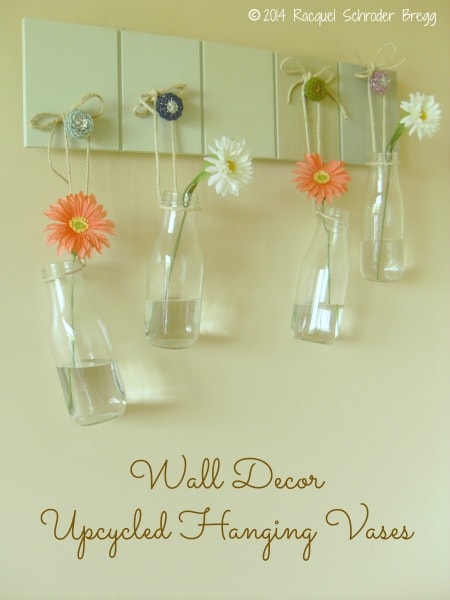 Frugal Wall Decor - Upcycled Hanging Vases