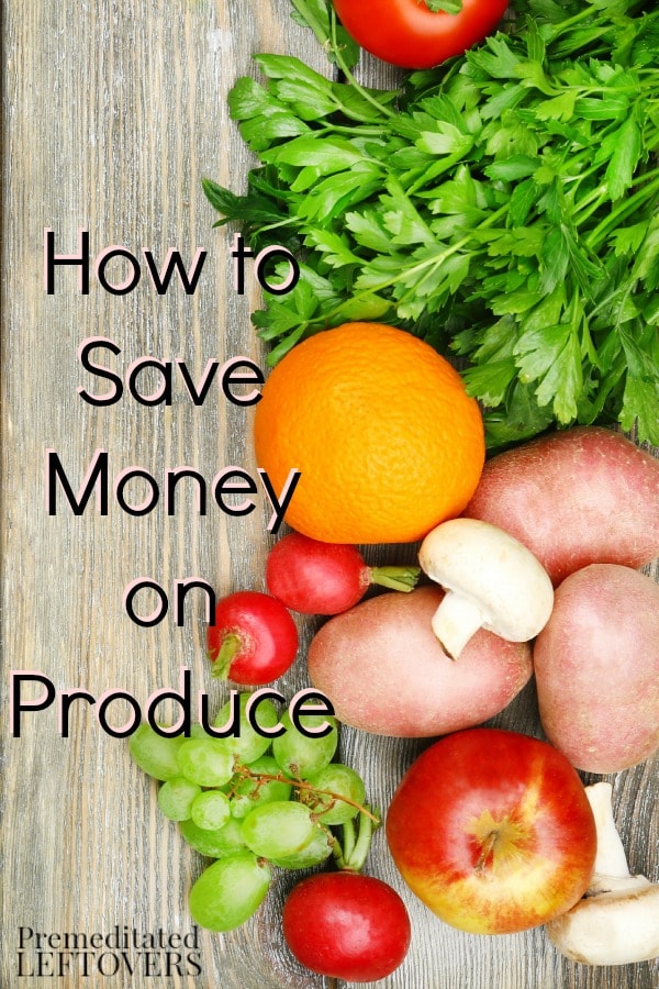 How to Save Money on Produce - Where to find sales on produce, how to find coupons for fruits and vegetables, and how to save money on organic produce.