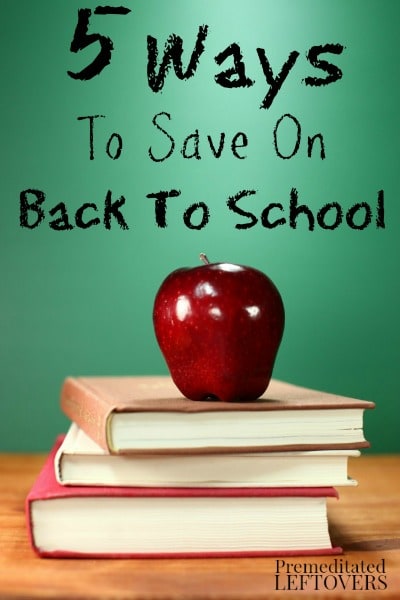 5 Ways to Save on Back to School Shopping - Tips to help you save on back to school shopping, including ways to save on clothes, books, and school supplies.