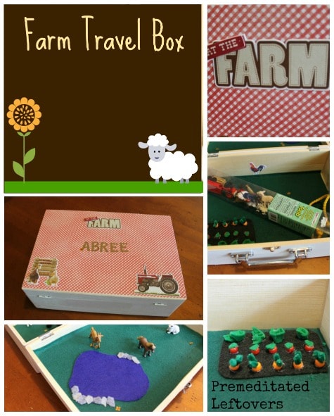 DIY farm travel box