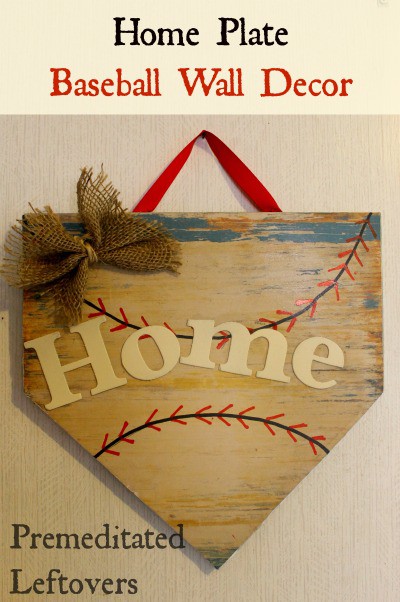 DIY Home Plate Wall Hanging