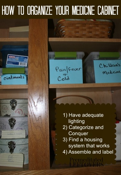 Organize It: The Medicine and Cookbook Cabinet