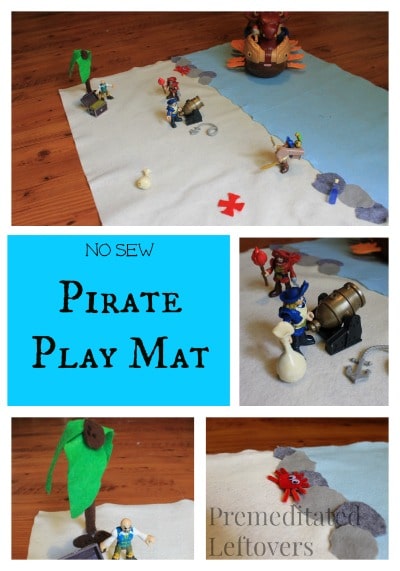 no sew pirate play mat - Easy DIY gift idea