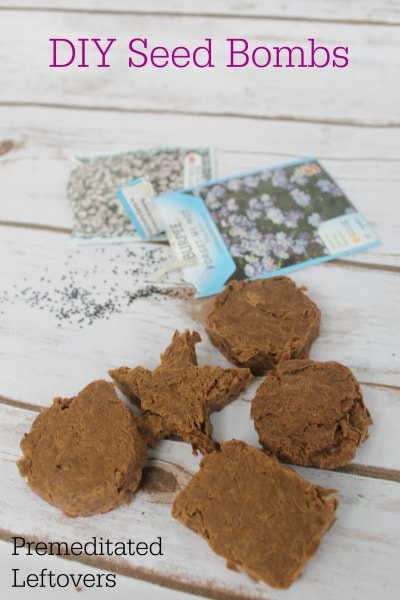 DIY Seed Bombs Tutorial - Use this DIY Seed bomb recipe to make Wildflower Seed Bombs or to make flower seed bombs as gifts or wedding favors.