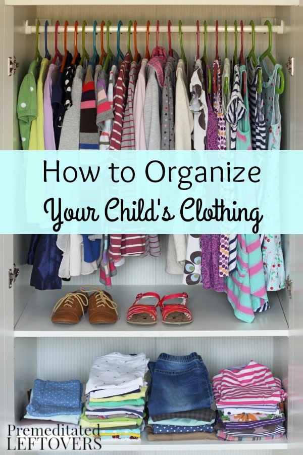 How to Organize Your Child's Clothing- Organizing kid's clothes can be overwhelming. These simple tips will keep your child's dressers and closets in order.