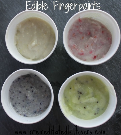 Homemade edible finger paints - an easy recipe that is gluten-free and dairy-free