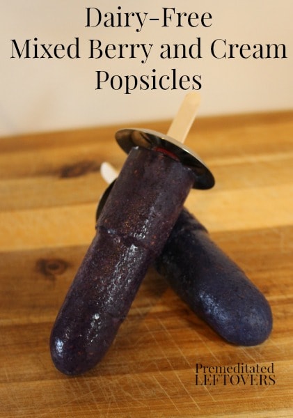 Dairy-free Mixed Berry and Cream Popsicle recipe