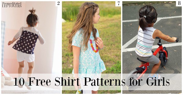 There are so many adorable free shirt patterns for girls out there! These free shirt patterns include patterns for varying levels of sewing skills.