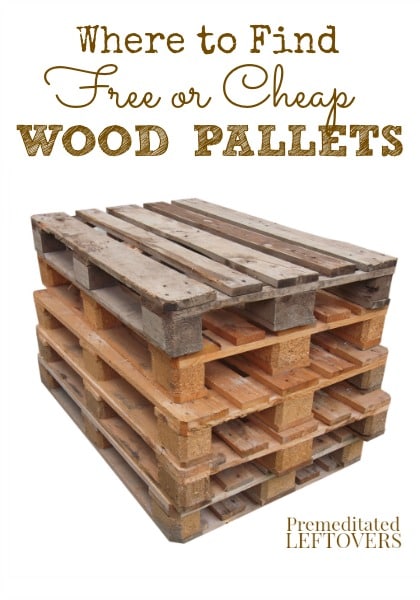 Where to Find Free or Cheap Wood Pallets - Keep the price down on your homemade pallet projects with these tips for finding free or cheap wood pallets.