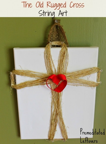This simple cross string art craft takes just a few minutes to make, and is a kid friendly project using a few common craft supplies.