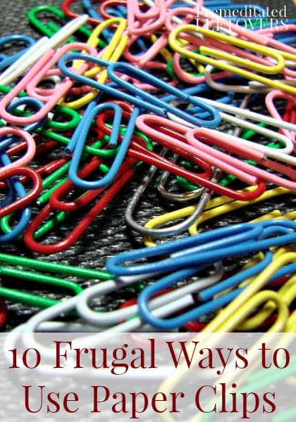 10 Frugal Uses for Paper Clips: Creative uses for paper clips including household hacks and kitchen tips. You'll be amazed at how useful paper clips can be.