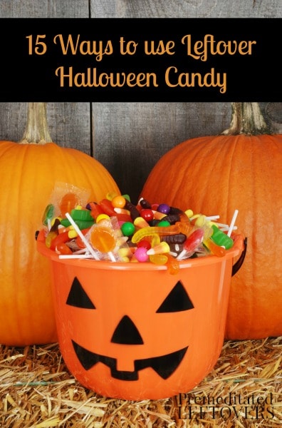 15 Ways to Use Leftover Halloween Candy - Here are some ideas for dealing with all the excess Halloween candy including donating it and re-purposing it.
