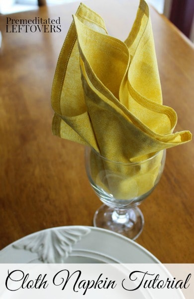 Simple DIY Cloth Napkin Tutorial