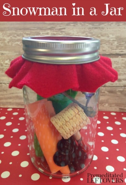 Snowman in a Jar - Fun Gift Idea for Kids