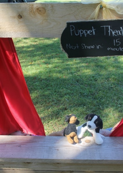 Puppet Theater Chalkboard Sign
