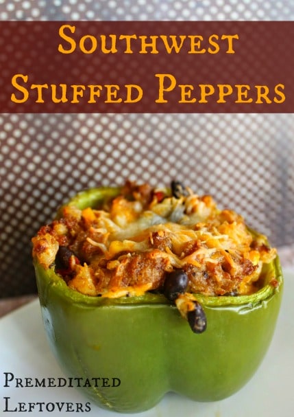 Southwest Stuffed Peppers  - These delightfully spicy and flavorful Southwest Stuffed Peppers are stuffed with beef, beans, cheese, and Southwest flavors.