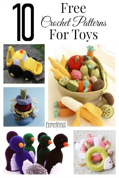 Crochet toys make great gifts for kids. If you are looking to make some crochet toys, here are 10 free crochet patterns for toys to inspire you. 