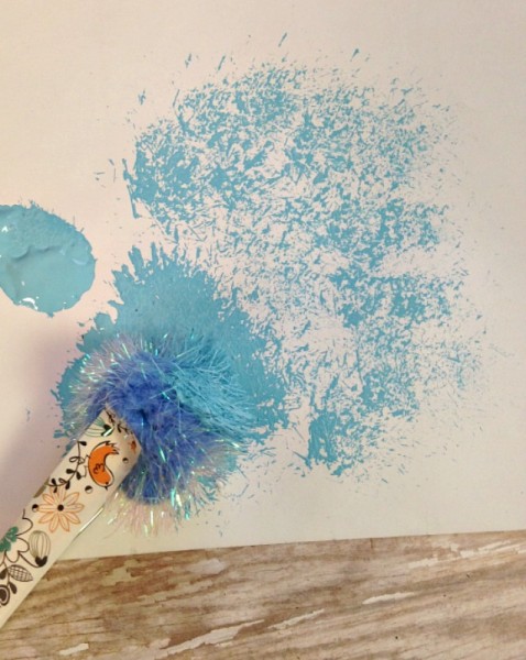 Painting with DIY Paint Brushes