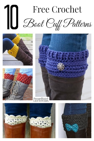 Boot cuffs are in right now and they keep you so much warmer! Make a few in an afternoon with these 10 free crochet boot cuff patterns!