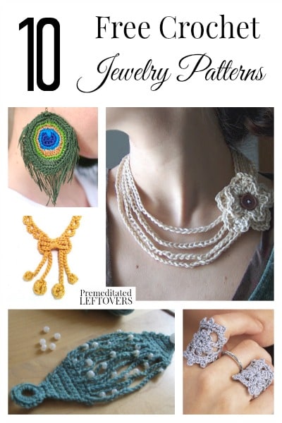 Who knew that you could make elegant jewelry from yarn? You can with these 10 free crochet jewelry patterns from bracelets to necklaces and even rings!