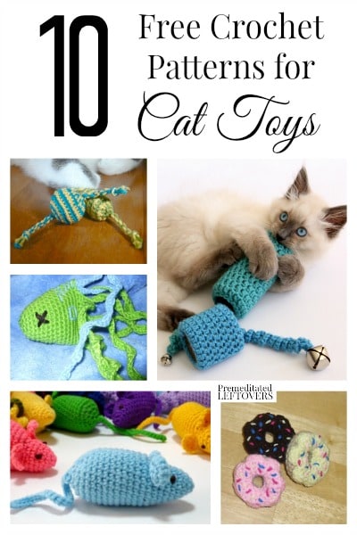 If you are a cat lover, you probably have thought of making your own cat toys. Here are 10 free crochet patterns for cat toys.