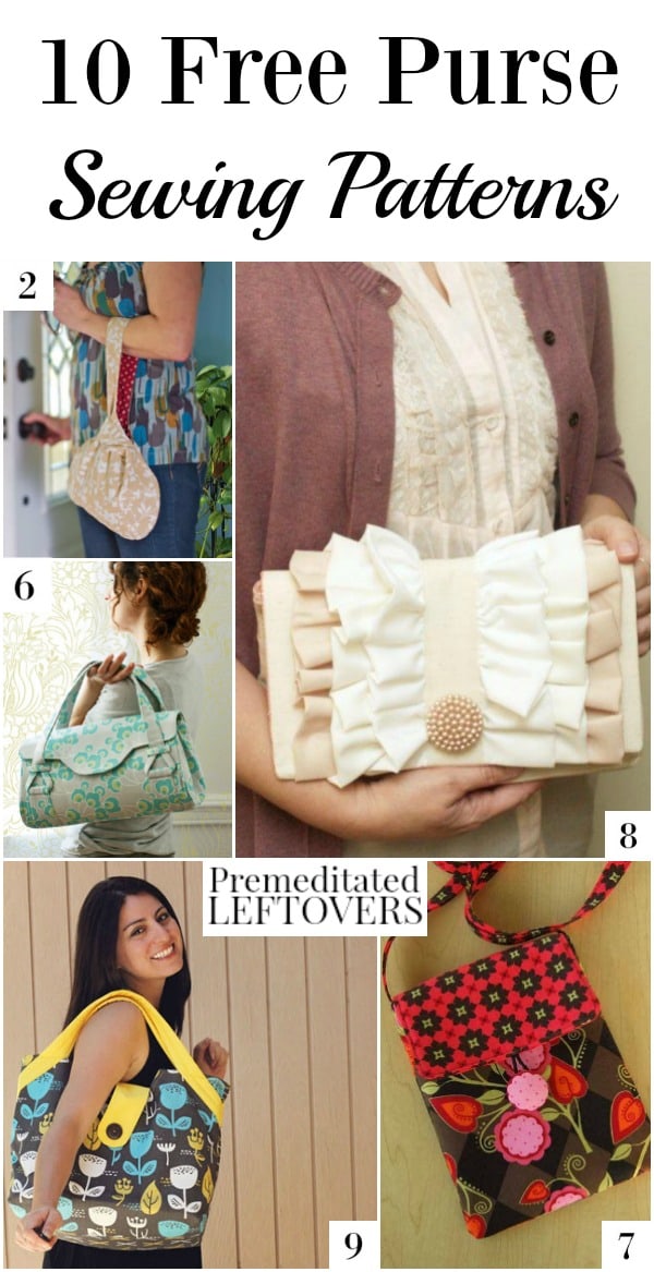 Here are 10 Free Purse Sewing Patterns that are perfect for making a unique handmade gift or adding a one-of-a-kind purse to your own collection.