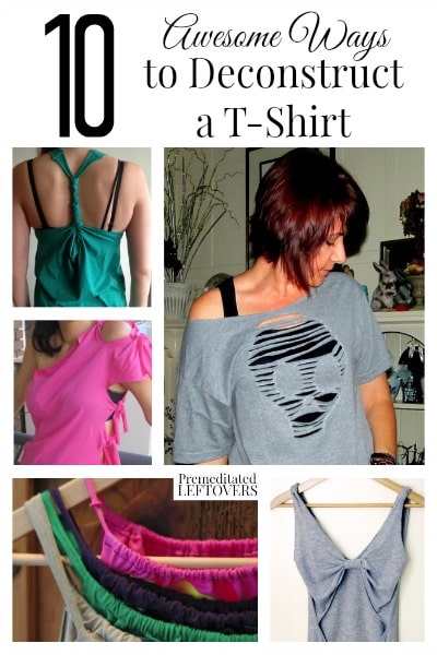 Looking for a fast and fun project? Why not make your favorite tees something else with these 10 awesome ways to deconstruct a t-shirt!