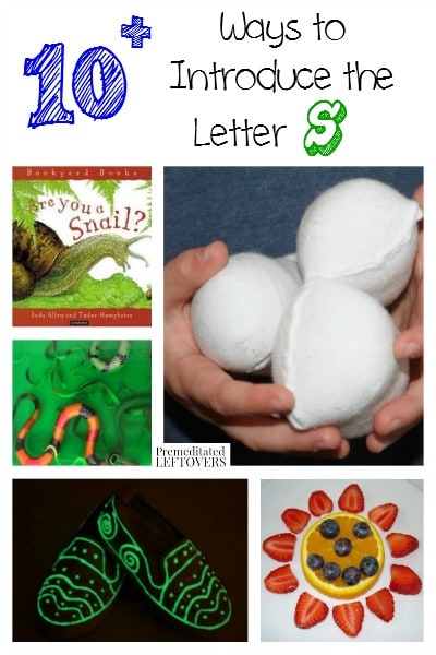 If you are looking for fun ways to teach the letter S, here are some recipes, books and other ways to introduce the letter S into your curriculum.