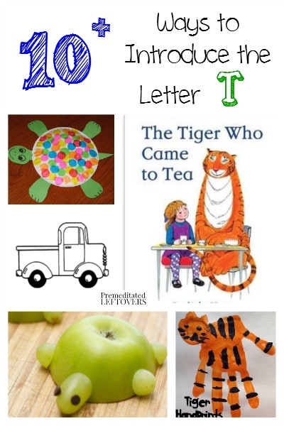Are you looking for fun ways to teach the alphabet? Here are 10 ways to introduce the letter T with activities, crafts, recipes and more!