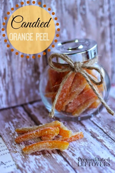 How to Make Candied Orange Peel - Recipe and Tutorial. Use this easy recipe to make candied orange peel. Make a delicious treat and a wonderful gift.