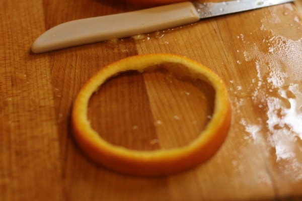 candied orange peel slice