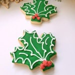 Holly Leaf Sugar Cookies