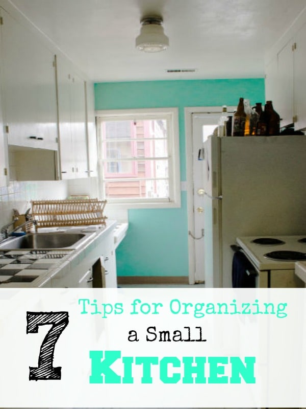 If you have a small kitchen, try these 7 Tips for Organizing a Small Kitchen to create more storage space and make your kitchen feel more spacious.