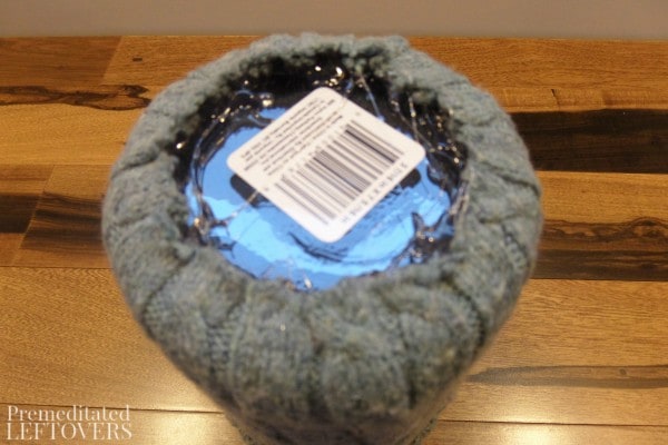 Upcycled Sweater Vase Tutorial