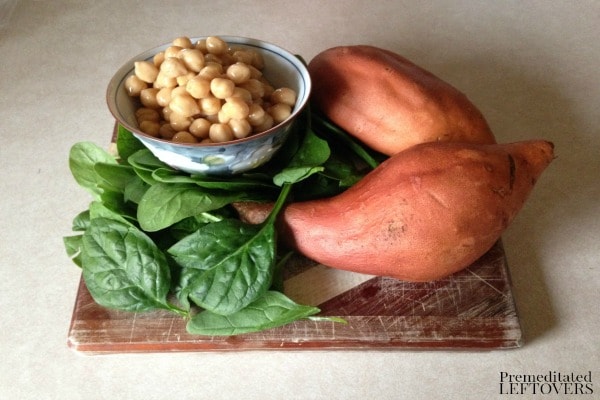 Slow Cooker Baby Food with Sweet Potato, Spinach, and Chick Peas