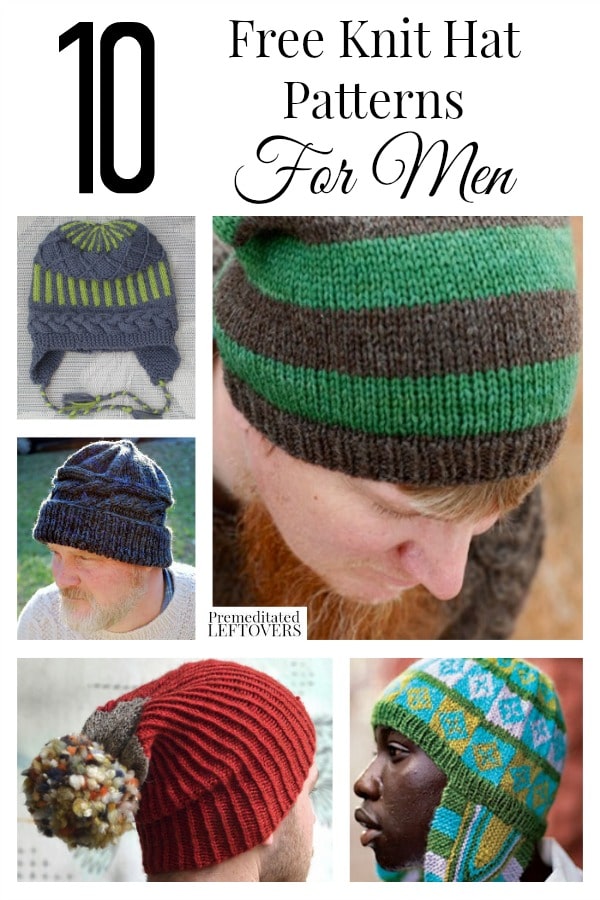Looking to do a knitting project while the weather is still cold outside? Why not make one of these 10 free knit hat patterns for men?
