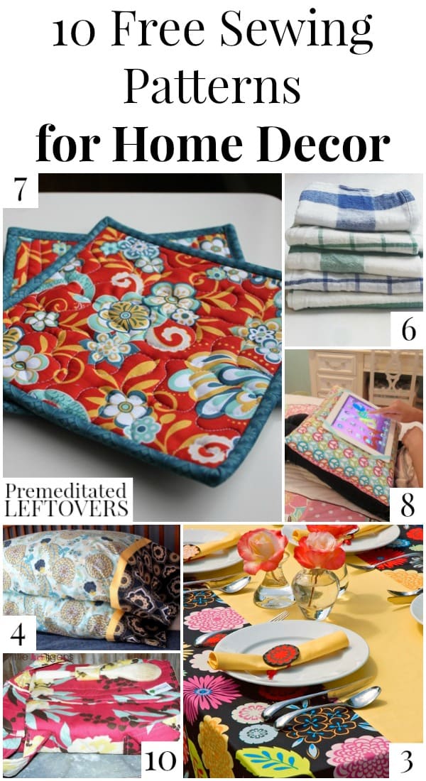 Home Decor Sewing Patterns  Things to Sew for the Home
