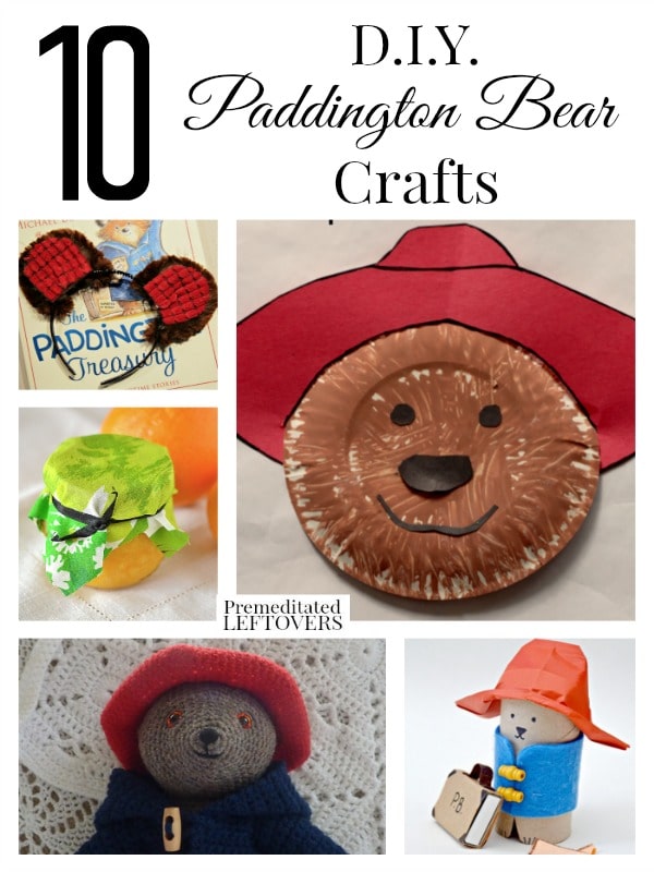 With the Paddington Bear movie just hitting theaters, you may be on the hunt for some fun projects to do. Here's 10 DIY Paddington bear crafts for all ages.