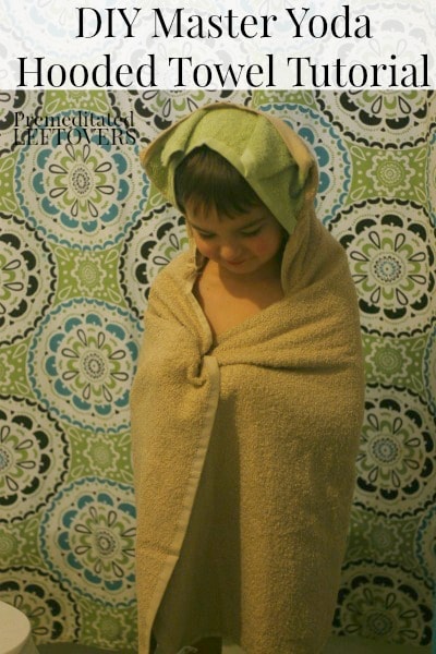 How to make a Yoda Hooded Towel - Tutorial and tips