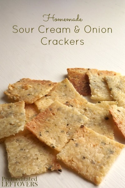 Homemade Sour Cream and Onion Crackers Recipe - Use this easy recipe and tutorial with pictures to learn how to make Homemade Sour Cream and Onion Crackers.