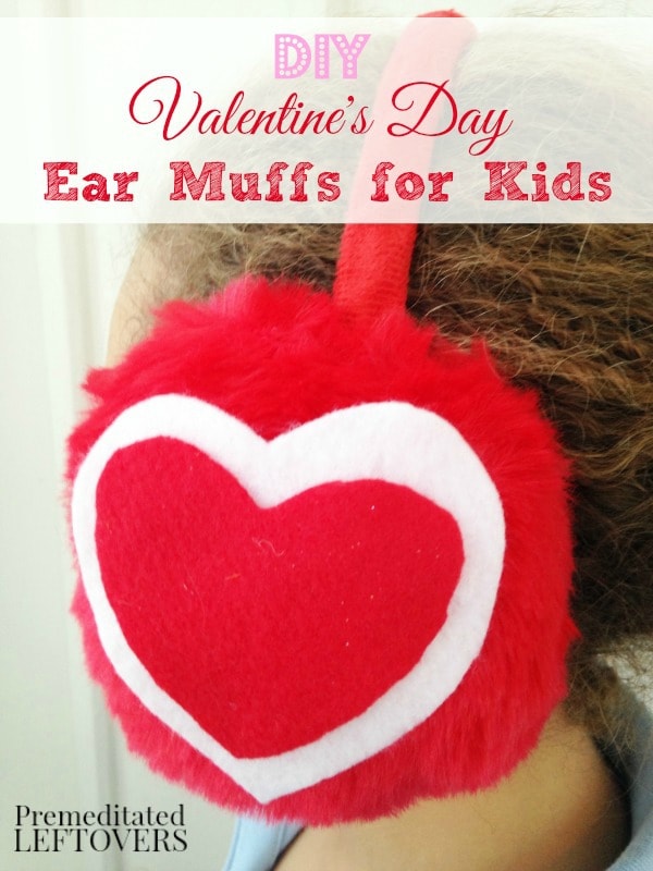 DIY Valentine's Day Ear Muffs for Kids