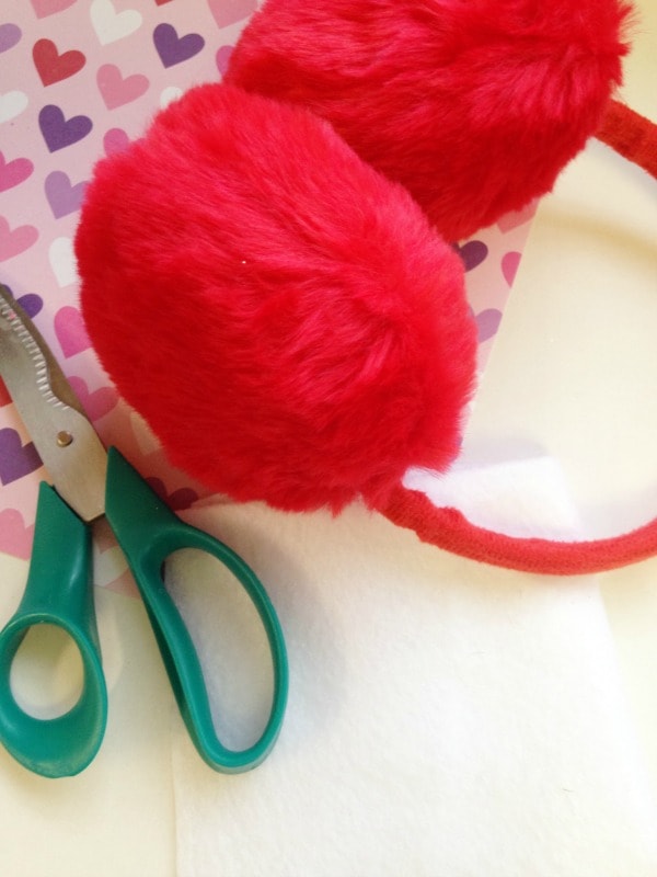 DIY Valentine's Day Ear Muffs for Kids Supplies