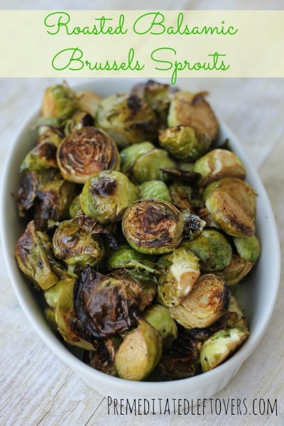 Give this quick and easy Balsamic Roasted Brussels Sprouts recipe a try for dinner tonight! It is a simple and delicious way to cook Brussels sprouts.